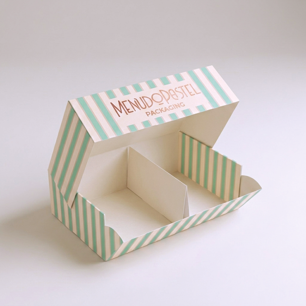 Caja con tapa y frontal abatible