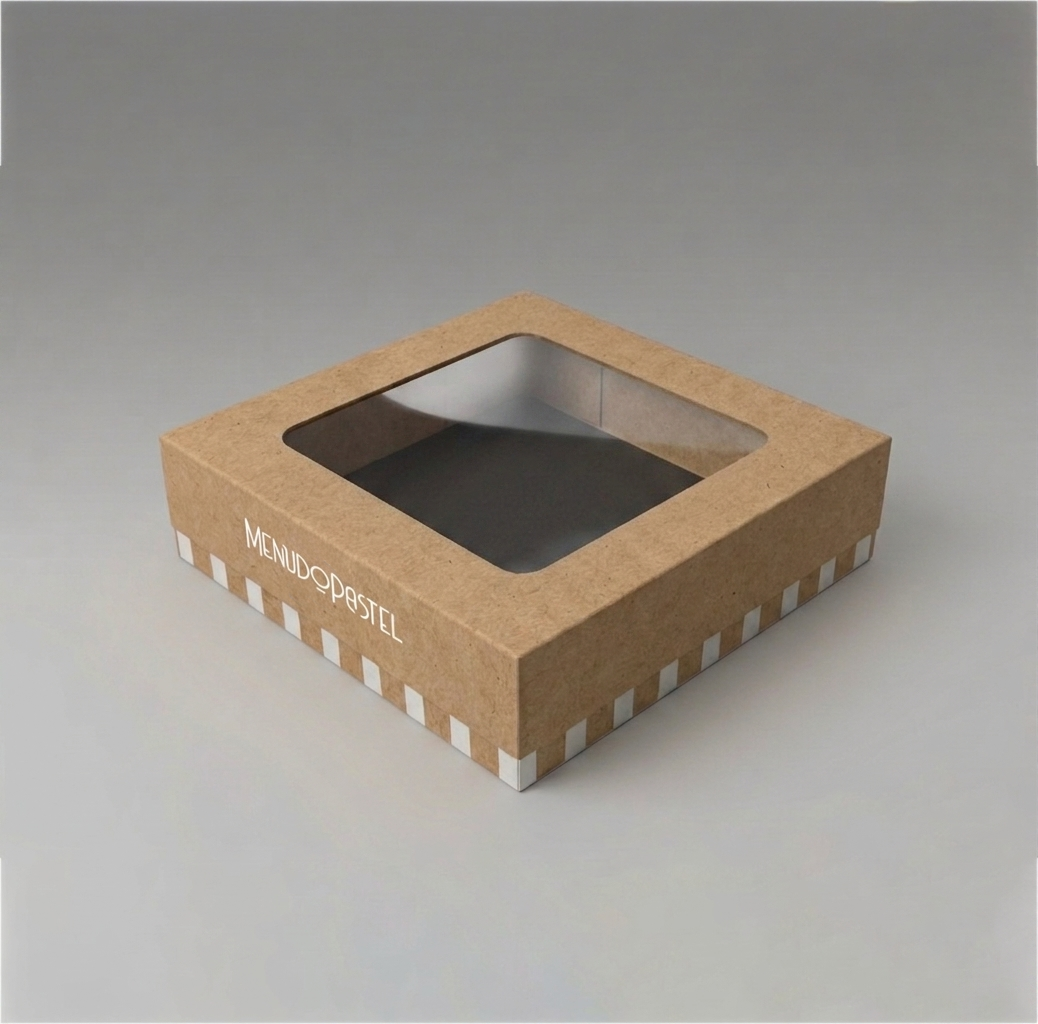 Caja para Roscón Base y Tapa con Ventana AFQG